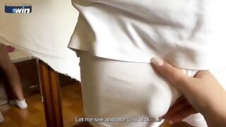 Stepmom with big boobs gets fucked by her stepson in the morning