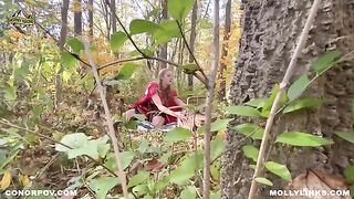 A little girl in a red riding hood dress was fucked by a big bad man