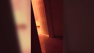 Redhead babe Exhibitionist fucks with her neighbor-voyeur in POV style