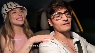 A Colombian girl, Dani Ortiz, has an intense encounter with a taxi driver in a steamy FakeTaxi scene
