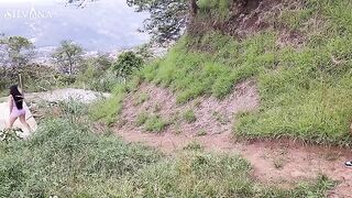 Fitness Latina MILF caught by spy with huge ass during run