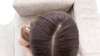 The best handjob and blowjob close-up with an elite Asian beauty