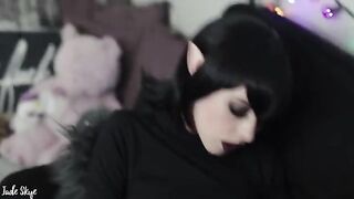Mavis serves her master by giving the first blowjob with fangs