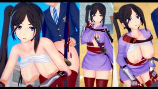 Game Koikatsu! ]Have sex with Big tits DanMachi Yamato Mikoto.3DCG Erotic Anime Video - 3D Hentai Game