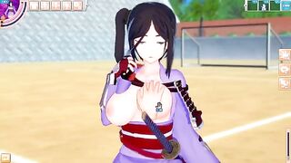 Game Koikatsu! ]Have sex with Big tits DanMachi Yamato Mikoto.3DCG Erotic Anime Video - 3D Hentai Game