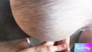 The best doggy style action with a hot step sister doing yoga and finishing with a creampie
