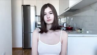 The girl forgot to put a condom and received a creampie in her pussy