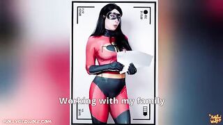 Cute girl Violet from The Incredibles tries her hand at a porn career