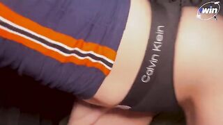 A cute stepsister woke me up with her blowjob and caresses