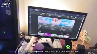 The girl called the computer repairman and offered sex for payment