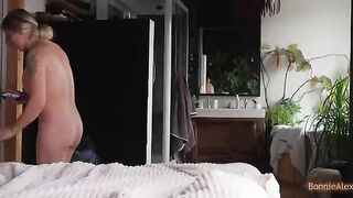 Alex caught Bonnie masturbating and helped her with a passionate, intense finish
