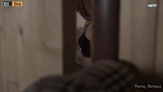 Two Russian sluts get fucked during an orgy, saved by a hot cum facial