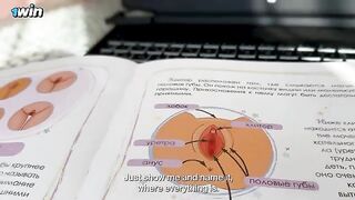 Stepmom explained to stepson the structure of the clitoris, not to mix it with something else