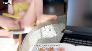 Stepmom explained to stepson the structure of the clitoris, not to mix it with something else