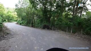 The first sex on the motorbike with a stranger