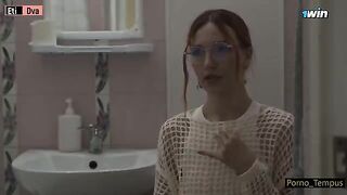 Russian beauty fucked by her stepfather and his friend