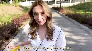 A tourist was hungry, I fed her a cock, not just money