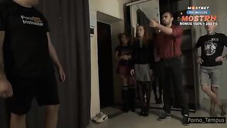Hot Russian teacher fucked students in an orgy, a real taboo!