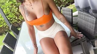 Hot brunette Sisi Rose gets oiled and fucked hard