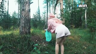 Lost in the forest and fucked by a forester's cock