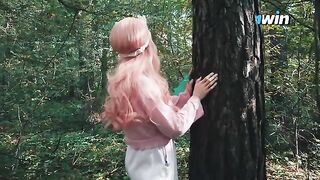 Lost in the forest and fucked by a forester's cock