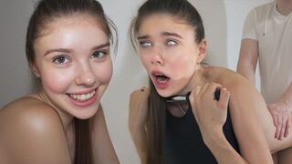 The guy gently fucks his girlfriend in a passionate session