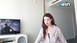 My horny step-sis sneaks into my room for the first time and gets fucked
