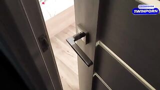 I was spying on my stepsister, and she caught me, then she sucked my dick