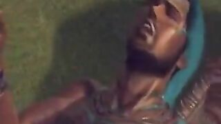 A brunette woman gets on a big dick and enjoys herself