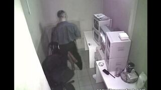 The camera is hiding and captures sex in the office