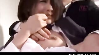 Asian brother forced his sister to sex, she did not want to