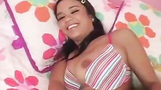 Nice brunette girl Broshka gets fucked by a big dick