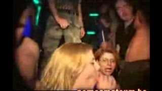 Bunch of group sex in the club with Sluttered chicks