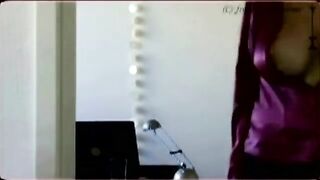 Viewing the goods behind big tits