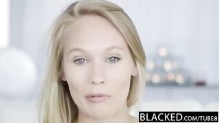 A negro dude fucked a white young lady on the couch