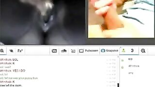 A married couple satisfy their sexual needs on webcam