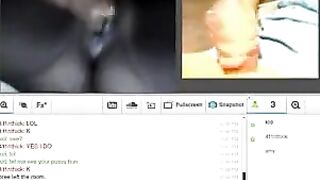 A married couple satisfy their sexual needs on webcam