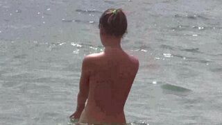 Nudist beach where everyone is free to enjoy the freedom of nakedness