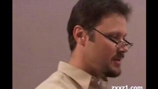 The teacher pushed the cancer into a student's mouth