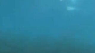 Underwater sex with aqualangists at the bottom of the sea