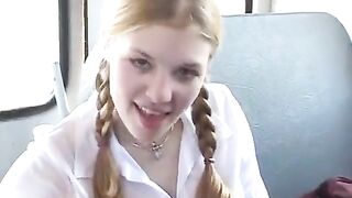 Pervert guy fucked two cute schoolgirls under their skirts
