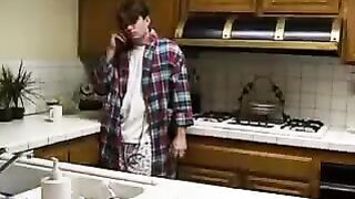 A real incest - his brother made a cumshot in the vagina