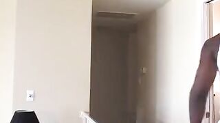 Black man fucks blonde in the ass on the couch with intense passion
