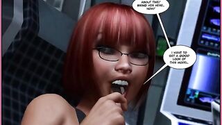 Comic porn featuring monsters engaging in passionate encounters until the climax