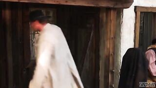 The leader of the red-skinned people engaged in a steamy encounter with two eager individuals