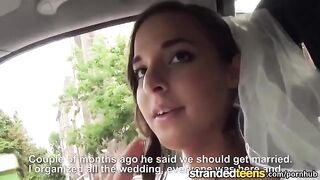A newly married woman has sex with a taxi driver in his car