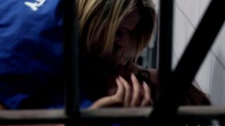 Two girls are having fun without any restrictions in their cell