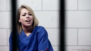 Two girls are having fun without any restrictions in their cell
