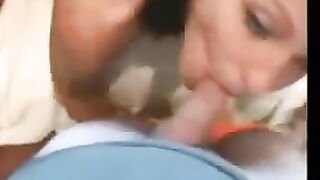 A cute girl has sex with a guy and he finishes on her face