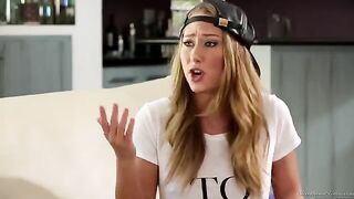 The girl seduced her friend Carter Cruz to fuck with her